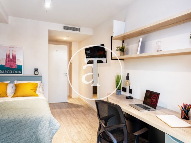 Studio in student residence with all the amenities, in Pedralbes