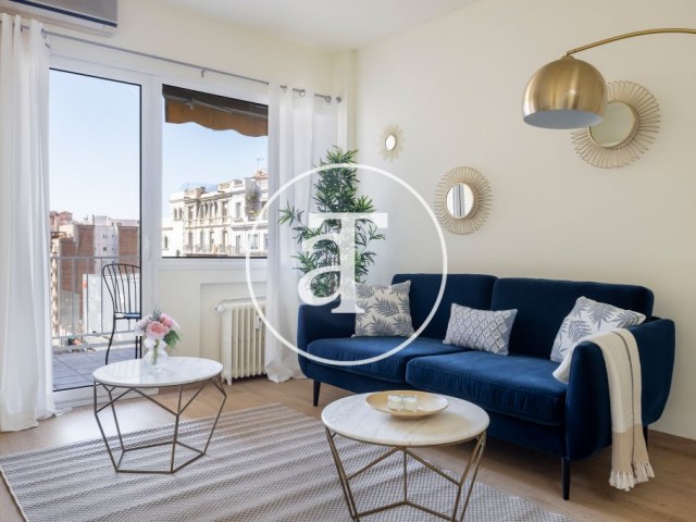 Monthly rental apartment with 3 bedrooms and terrace in Travessera de Gracia